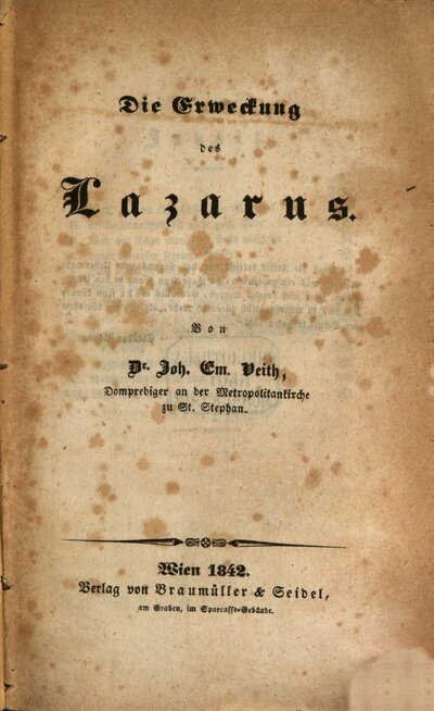 Die Erweckung des Lazarus