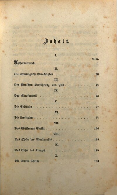Das Friedensopfer in einer Folgereihe katholischer Darstellungen