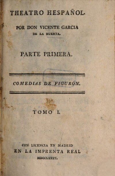 Theatro Hespañol, 1,1. Comedias De Figurón ; 1