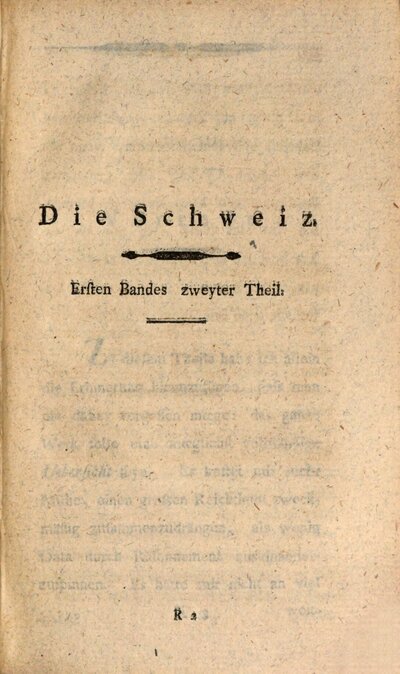 Die Schweiz, 1,2