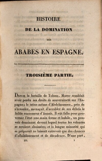 Histoire de la domination des Arabes et des Maures en Espagne et en Portugal : depuis l'invasion de ces peuples jusqu'a leur expulsion définitive, 3