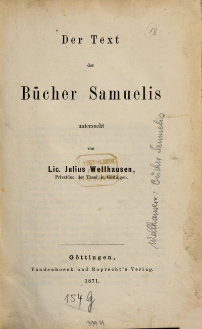 Der Text der Bücher Samuelis