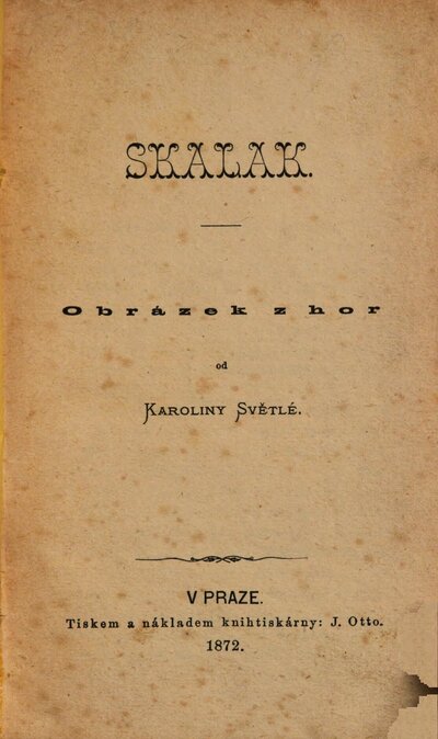 Skalák : obrázek z hor od Karoliny Světlé