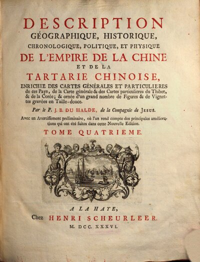 Description Géographique, Historique, Chronologique, Politique et Physique De L'Empire De La Chine Et De La Tartarie Chinoise : Enrichie Des Cartes Générales Et Particulières de ces Pays ..., 4