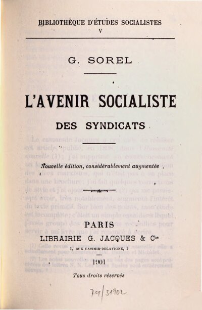 L' avenir socialiste des syndicats