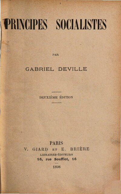 Principes socialistes