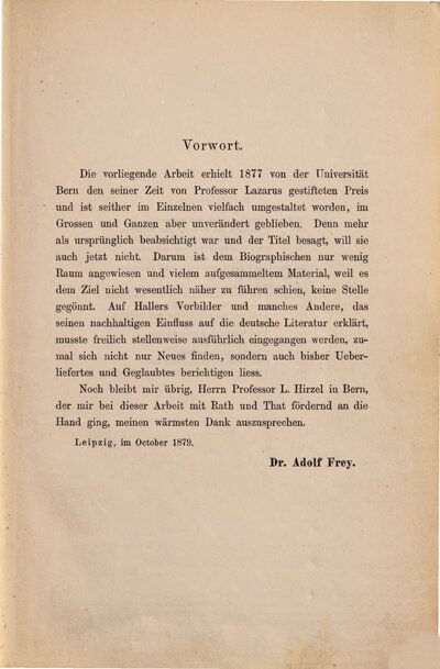 Albrecht von Haller und seine Bedeutung für die deutsche Literatur