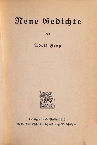 Neue Gedichte