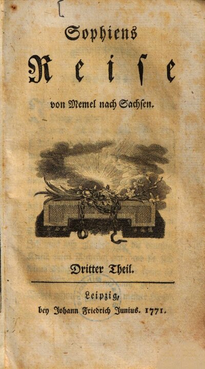 Sophiens Reise von Memmel nach Sachsen, 3