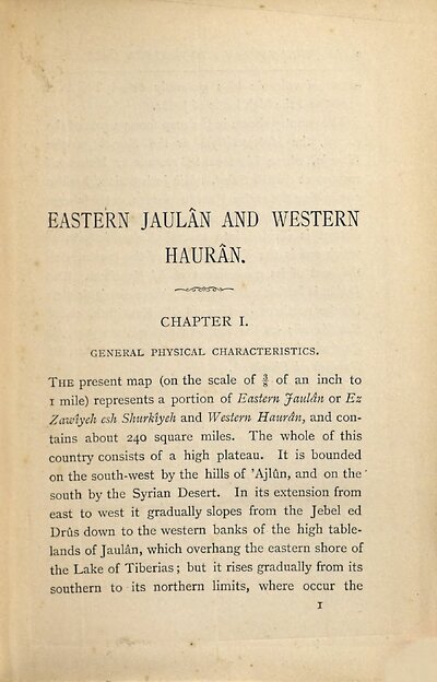 Across the Jordan : being an exploration and survey of part of Hauran and Jaulan