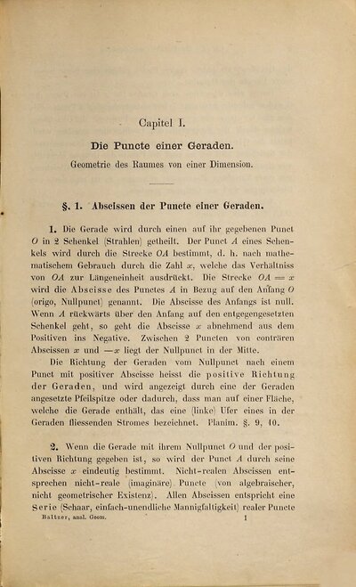 Analytische Geometrie