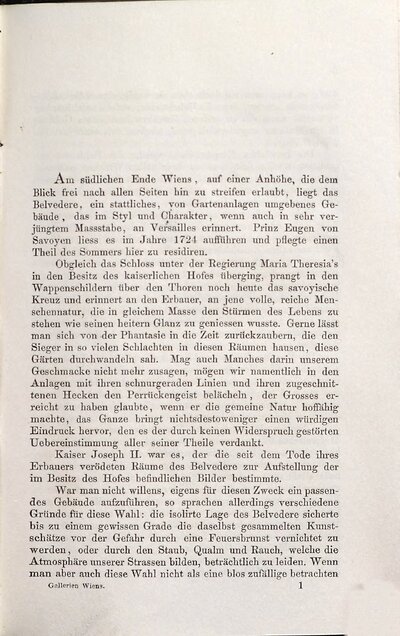 Wien's Gemälde-Gallerien in ihrer Kunsthistorischen Bedeutung