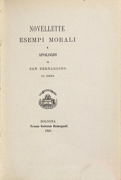 Novellette, esempi morali e apologhi