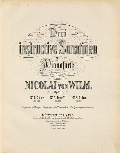 3 instructive Sonatinen : für Pianoforte ; op. 20, 1. C-Dur