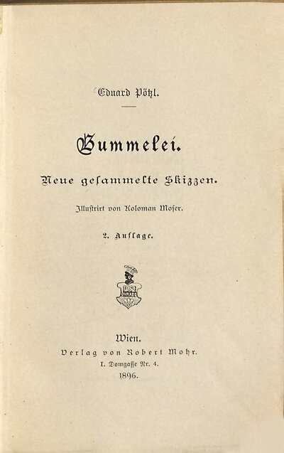 Bummelei : neue gesammelte Skizzen