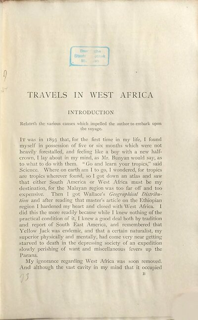 Travels in West Africa
