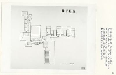 Hochschule für Bildende Künste (Diplomarbeit bei Peter Poelzig): Grundriss 2. Obergeschoss 1:200