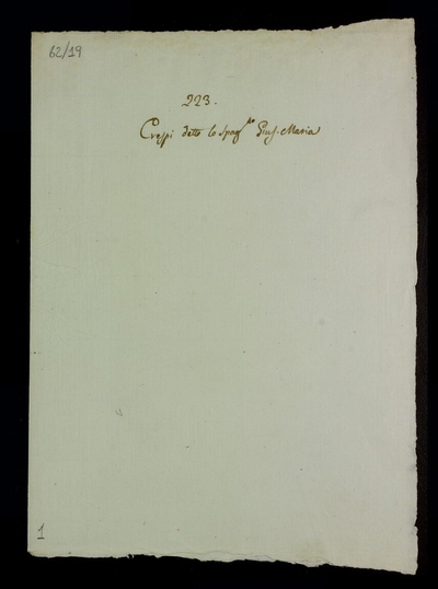 Letters from Crespi, Giuseppe Maria a Lodovico Antonio Muratori (1744)