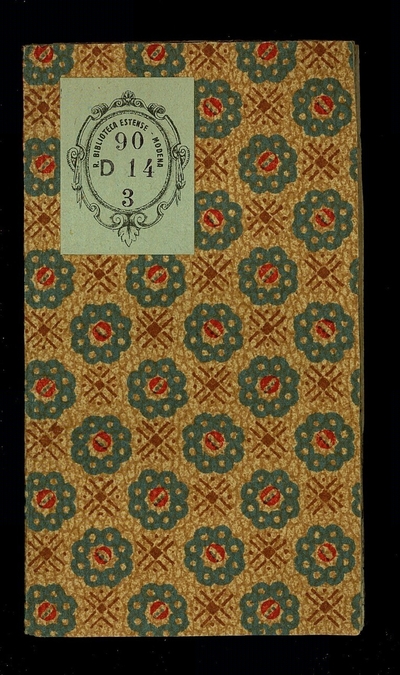 L'Armida di Benedetto Ferrari dalla Torba. Rappresentata in musica in Venetia, & in Piacenza. Posta in musica dall'istesso Autore. all'illustrissimo Sig. e Patron Colendiss. il Sig. Co. Cesare Todeschi