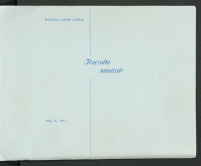 Abramo in Egitto. Oratorio à 5 voci due Viol: Violetta, e Tromba Del Sig:re Gio: Buonav:ra Viviani Interlocutori Abramo §Sara Lot Faraone Favorito di Faraone