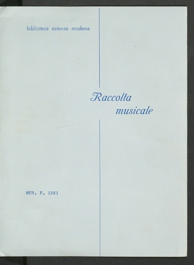 Cantate and Canzonette, twenty, with soprano or Basso vocals, with bc