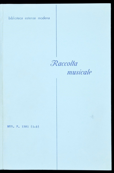 Dolci affetti. Madrigali a cinque voci di diversi eccel. musici di Roma. [C A T B Q]