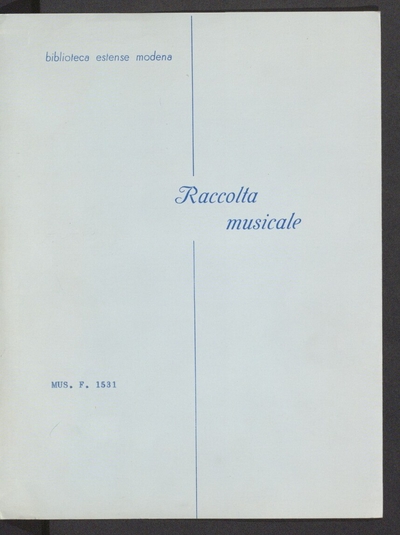Trentanove canzonette a sola voce di Soprano o di Contralto, o di Tenore, o di Basso, con bc