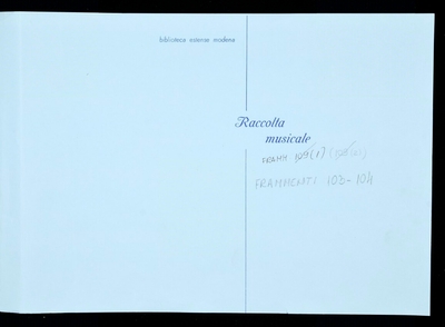 “La pastorella al solio” violino 1° e 2°, due oboe, due corni