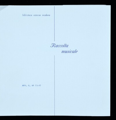 2 ss sung with b.c. The blind For a thousand rapes and a thousand. Poetry of Benigni. Parts