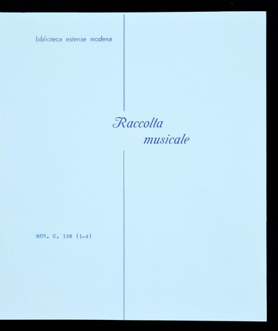 Di Filippo de Monte maestro di capella della sacra cesarea maestà de l'imperatore Rodolfo 2., il quartodecimo libro delli madrigali a cinque voci novamente posti in luce. Parti pel c., a., t. e q.