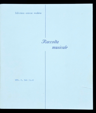 Li amorosi ardori di Diversi Eccl.mi musici nuovamente dati in luce. Libro 1°. a 5 voci. [C A T B Q]