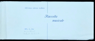 Cantate, Canzoni & c., Pieces 21