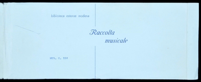 Cantate, Canzonette, etc., 20 pezzi, a Sopr. o Tenore, o Baritono o di Basso, con bc. Duetto a Sopr. e Baritono (Testo e Polifemo) con vv.ni e bc