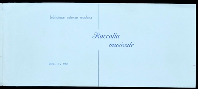 Cantate (8) a Sopr. o Contr. o Ten. o Basso con bc