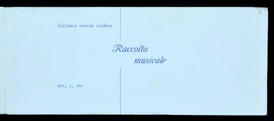 Arie ed Ariette a voce di Soprano, o di Basso con B.C. Pezzi 16
