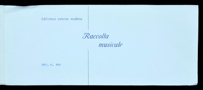 Ariette e Cantate a Soprano o Basso  con B.C.