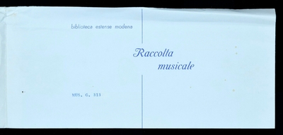 Arie in Soprano or Contralto, with B.C. and Tromba, or Tiorba, or Violino