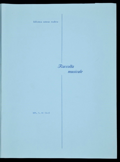Six quatuors pour violons, alto et basse, dediés a mr. De Thellussons capitaine de Dragons au regiment de Schomberg par M. Bruni
