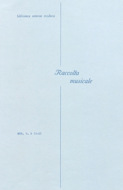 Quintetto (flauto trav., violini 1. e 2., viola e b.). Parti