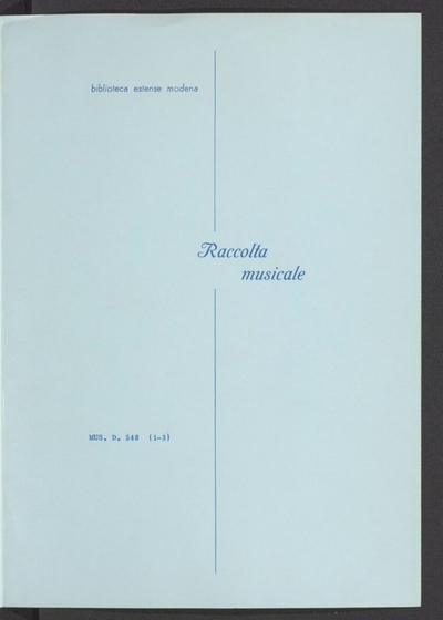 Ouverture nell'opera: Amor marinaro, per due violini e basso