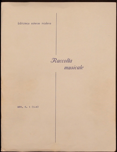 Madrigali del r. mons. don Lodovico Agostini proto. apostolico capellano, et musico del serenissimo, et invitiss. sig. duca di Ferrara. Libro terzo. A sei voci