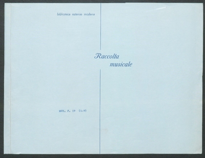 Salve Regina per sopr., 2 viol. primi, 2 viol. secondi, violetta, violoncello, contrab.e org. Parti.