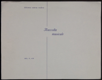 Kyrie e Gloria a 5 voci. 2 sopr., contr., tenore, basso e istromenti