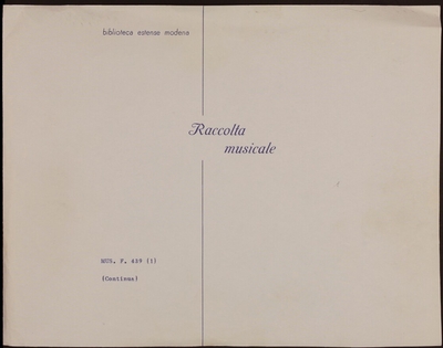 Arcadia in Brenta, del sig. Baldassare Galuppi detto il Buranello. Melodramma in 3 atti. Partit.