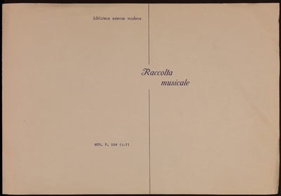 L'Anfione Musiche da Camera, ò per Tavola All'uso delle Regie Corti A Due, e Trè voci Con Introduttioni Bizzarie, e Ritornelli Di Trè stromenti à piacimento, Consacrate All'altezza Serenissima di Francesco Secondo Duca di Modana, Reggio, & c. Opera Settima Del Cavallier' Carlo Grossi