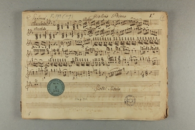 Symphony for violin 1st, 2 violins 2i, bassoon and cello