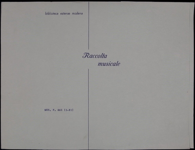 Mottetto Ave Maria per sopr. and high in concert and filling, ten. and b. with orch and org. Parts
