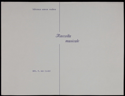 Alma per soprani e alti di concerto e di ripieno, tenore e basso, violini primo e secondo, viola, violoncello, ob., fl. primo e secondo, fag., corni primo e secondo, tromba prima e seconda, contrab. e org. Parti