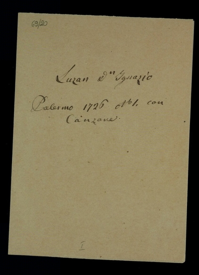 Lettera di Luzán, Ignacio de a Lodovico Antonio Muratori (1726)