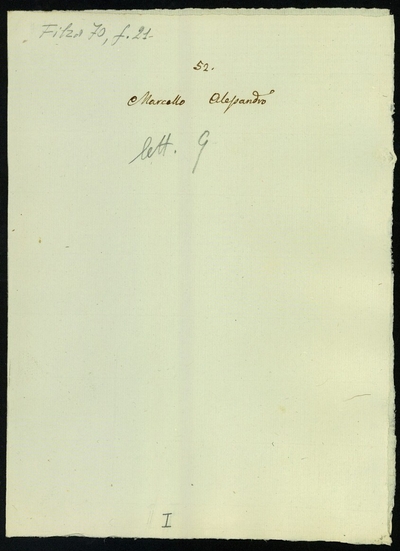 Lettere di Marcello, Alessandro; Marcello, Benedetto; Marchese, Annibale  a Lodovico Antonio Muratori (1726 - 1745)